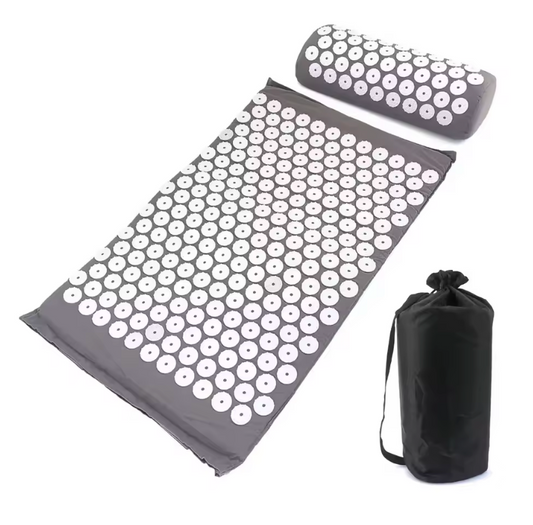 Massager Cushion Massage Yoga Mat Acupressure Relieve Pain Stress Back Body Pain Spike Mat Acupuncture Mat and Pillow Set