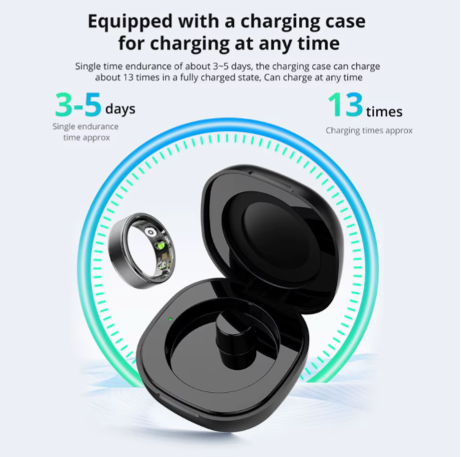 COLMI R03 Smart Ring Men Women, Battery Life 39 Days, Health Monitor, IP68 & 5ATM Waterproof, Multi-sport Mode