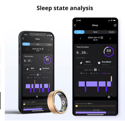 COLMI R03 Smart Ring Men Women, Battery Life 39 Days, Health Monitor, IP68 & 5ATM Waterproof, Multi-sport Mode